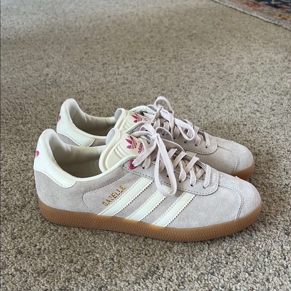 Adidas Women’s Gazelle Light Pink Suede Sneakers
